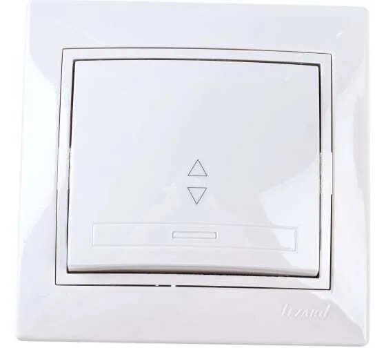 Выключатель проходной 1-кл. СП 10А IP20 с бел. вставкой Мира LEZARD 701-0202-105