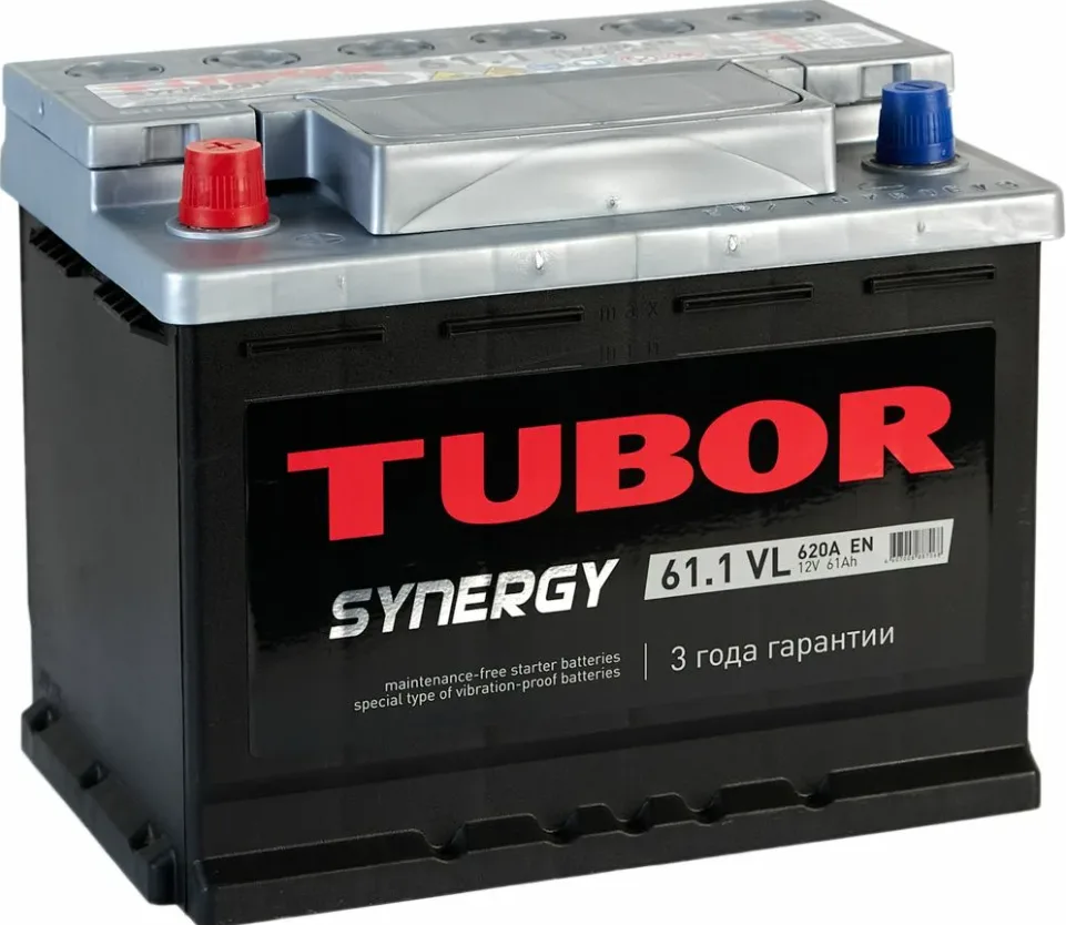Аккумулятор автомобильный Tubor Synergy 61А/ч 700А обратная