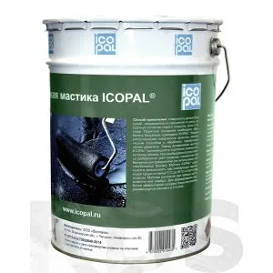Мастика битумная 20кг гидроизоляционная ИКОПАЛ  ведро