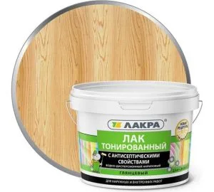 Лак в/д Лакра тонированный 2,5кг бесцветный