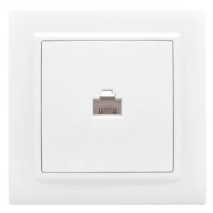 Розетка одинарная СП Минск RJ45 комп.белая