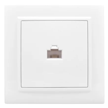 Розетка одинарная СП Минск RJ45 комп.белая