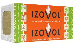 МинПлита Л35 1200х600х50 Утеплитель ИЗОВОЛ  (0,288 м3)  35 кг/м3