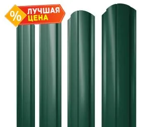 Штакетник полукруглый фигрурный PROFLISTI RAL 6005 зеленый мох 0,4 115мм ( за погон )