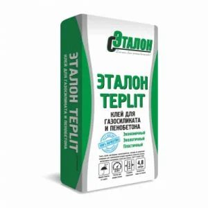 Клей для газосиликата и пенобетона ЭТАЛОН Теплит с ПМД 25кг