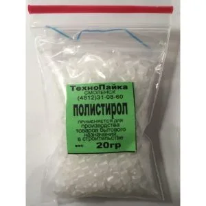 Полистирол 20г. добавка в клей Дихлорэтан