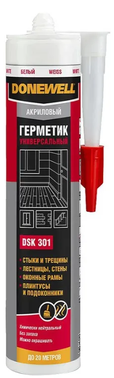 Герметик DoneWell 260мл акриловый универсал белый DSK-301