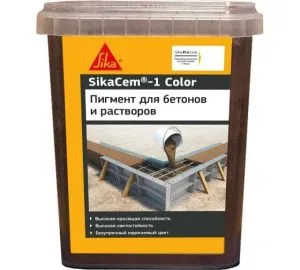 Краситель для бетонов и растворов коричневый 1кг SikaCem-1 Color