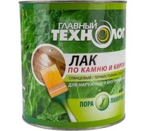 Лак по камню и кирпичу 3л НБХ глянец