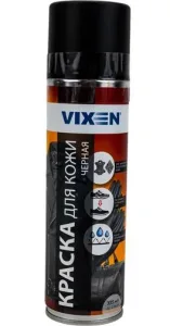 Краска для кожи VIXEN 335мл черная