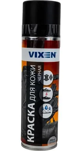 Краска для кожи VIXEN 335мл черная