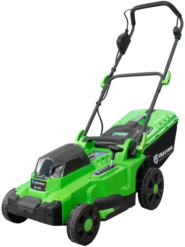 Газонокосилка аккум GRASSMAN BL-437, 21+21V,травосборник 35л