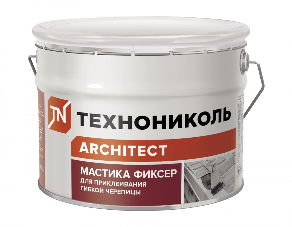 Мастика для приклеивания гибкой черепицы 3,6кг ведро Фиксер Технониколь