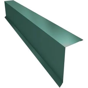 Торцевая планка(ветровая)  100х120х2000 RAL 6005 зеленый мох