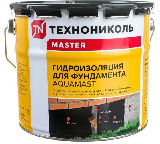 Мастика битумная 3кг AquaMaster (для фундамента)