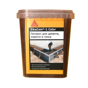Краситель для бетонов и растворов красный 1кг SikaCem-1 Color