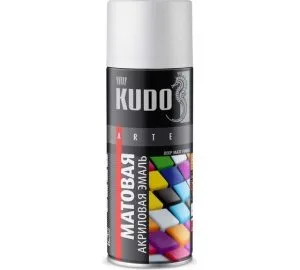 Аэроз-эмаль Кудо 520мл акриловая белая матов КУ-а9003м 152173