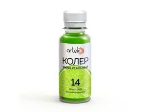 Колер Артэко №14 0,1кг яркий лайм