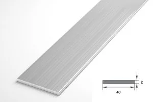 Алюминиевая полоса 2х40 L=2м