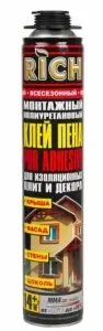 Пена-клей Рич всесезонная 700мл полиурит с трубкой