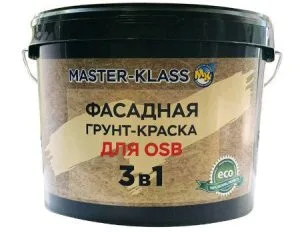 Грунт-краска фасадная для ОСБ 14 кг Строймастер