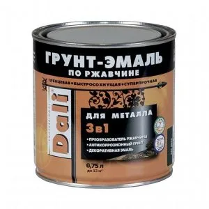 Грунт-эмаль по ржавчине 3 в 1 зеленый мох 2л Дали Рогдена (Ral 6005)