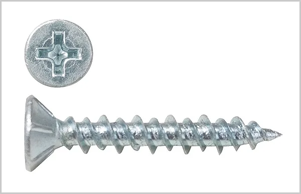 Саморез оконный белый цинк 4,1х40