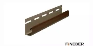 Сайдинг J-профиль КОРИЧНЕВЫЙ 3000мм FineBer Extra Acrylic