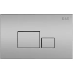 Кнопка смыва D&K Quadro, хром матовый для инсталяции