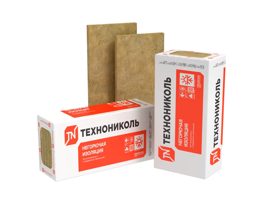 Минераловатные Плиты  ТЕХНОФАС ДЕКОР (3плиты) 1200х600х100мм (0,216 м3)