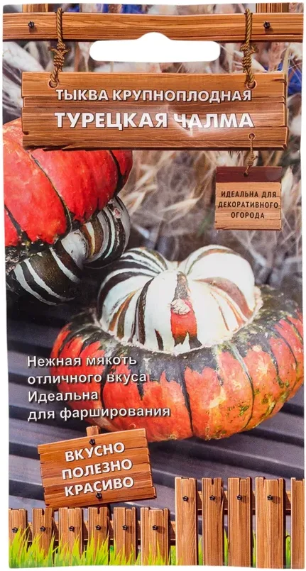Семена Тыква крупноплодная Турецкая чалма (цв 5шт)