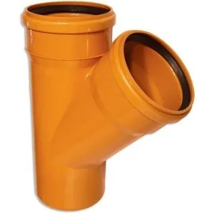 ПВХ Тройник d200 45" кирпич
