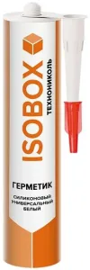 Герметик ISOBOX 280гр силиконовый универальный белый 137332