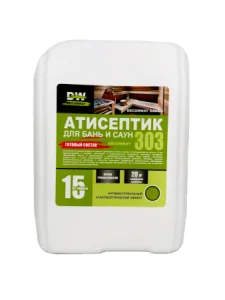 Антисептик для бань и саун защита до 15 лет 303 "DECORWAY" 5л. готовый состав