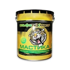 Мастика битумная 3 кг гидроизоляционная АльфаТехМаст ведро
