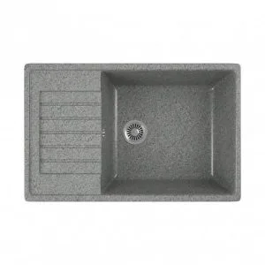 Мойка для кухни GreenStone GRS-76-310, врезная, 750 x 490 мм, серая