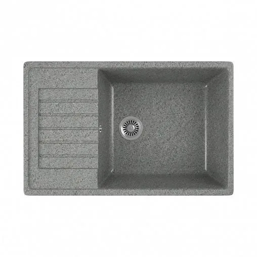 Мойка для кухни GreenStone GRS-76-310, врезная, 750 x 490 мм, серая