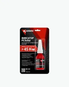 АВТО-Герметик-фиксатор резьбы Красный неразъемный Керри 6мл