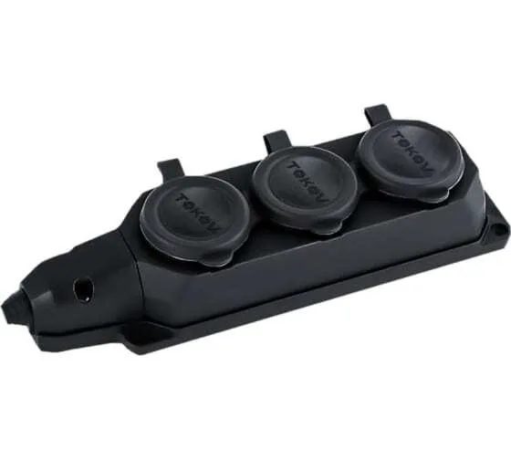 Колодка удлинителя 3-м 16А с заземл. каучук TOKOV ELECTRIC TKE-C05-KK3-Z