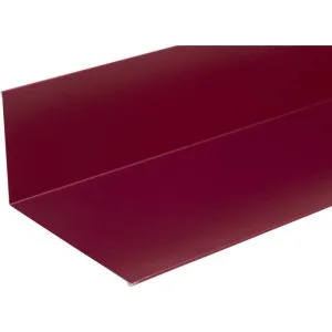 Планка примыкания 130х100х2000 RAL 3005 красное вино